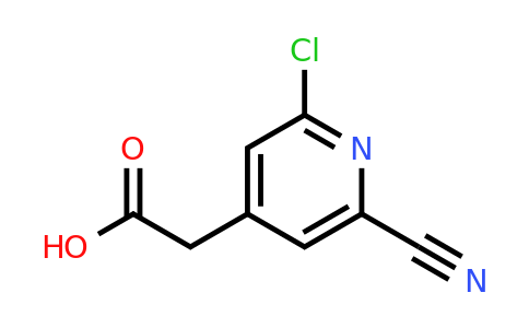 CAS 1393583-56-6 | (2-Chloro-6-cyanopyridin-4-YL)acetic acid