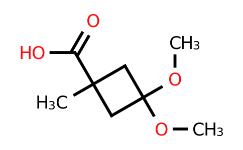 CAS 1408075-28-4 | 3,3-dimethoxy-1-methylcyclobutane-1-carboxylic acid