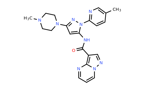 CAS 1414973-03-7 | N-[3-(4-methylpiperazin-1-yl)-1-(5-methylpyridin-2-yl)-1H-pyrazol-5-yl]pyrazolo[1,5-a]pyrimidine-3-carboxamide