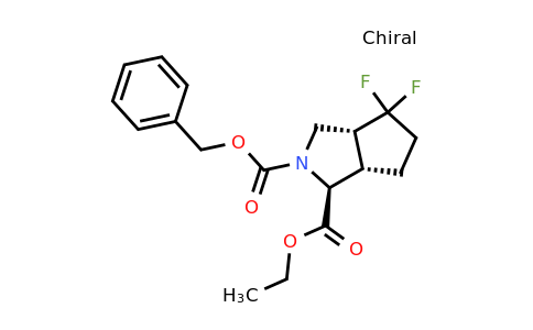 CAS 1415835-66-3 | (1S,3aR,6aS)-2-benzyl 1-ethyl 4,4-difluorohexahydrocyclopenta[c]pyrrole-1,2(1H)-dicarboxylate