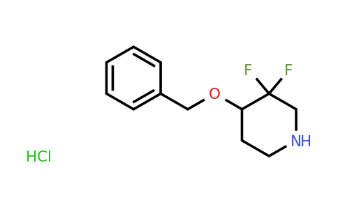CAS 1416440-29-3 | 4-(benzyloxy)-3,3-difluoropiperidine hydrochloride