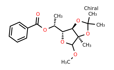 CAS 1417563-65-5 | (1R)-1-[(3aR,4R,6aR)-6-methoxy-2,2,6a-trimethyl-tetrahydro-2H-furo[3,4-d][1,3]dioxol-4-yl]ethyl benzoate