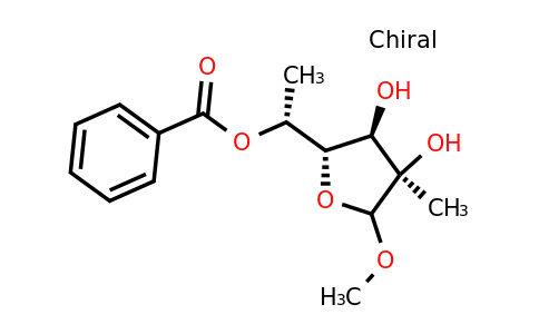 CAS 1417563-66-6 | (1R)-1-[(2S,3R,4R)-3,4-dihydroxy-5-methoxy-4-methyloxolan-2-yl]ethyl benzoate