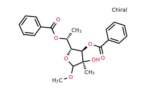 CAS 1417563-67-7 | (1R)-1-[(2R,3R,4R)-3-(benzoyloxy)-4-hydroxy-5-methoxy-4-methyloxolan-2-yl]ethyl benzoate