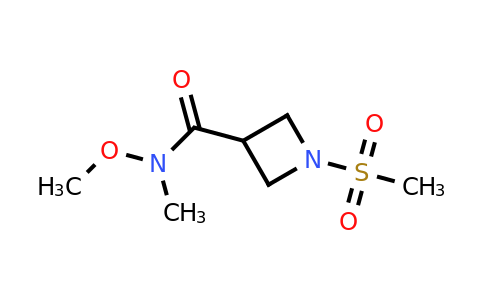 CAS 1428364-28-6 | N-Methoxy-N-methyl-1-(methylsulfonyl)azetidine-3-carboxamide