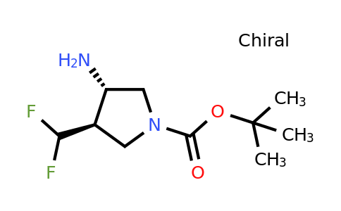 CAS 1428776-52-6 | tert-butyl (3S,4R)-3-amino-4-(difluoromethyl)pyrrolidine-1-carboxylate