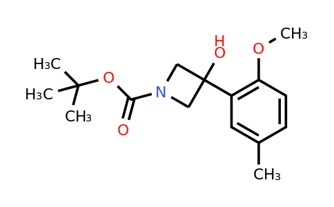 CAS 1498368-17-4 | tert-butyl 3-hydroxy-3-(2-methoxy-5-methylphenyl)azetidine-1-carboxylate