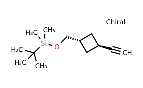 CAS 163634-19-3 | trans-tert-butyl-[(3-ethynylcyclobutyl)methoxy]-dimethyl-silane