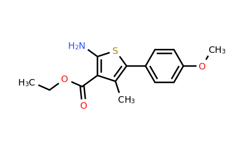 CAS 165809-38-1 | Ethyl 2-amino-5-(4-methoxy-phenyl)-4-methyl-thiophene-3-carboxylate