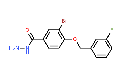 CAS 1706456-97-4 | 3-Bromo-4-((3-fluorobenzyl)oxy)benzohydrazide