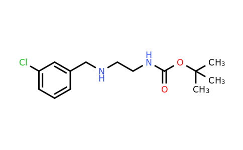 CAS 1708374-98-4 | tert-Butyl (2-((3-chlorobenzyl)amino)ethyl)carbamate