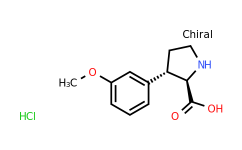CAS 1807939-95-2 | rac-(2R,3S)-3-(3-methoxyphenyl)pyrrolidine-2-carboxylic acid hydrochloride