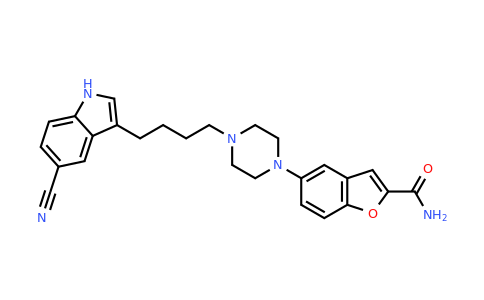 CAS 183288-46-2 | 5-{4-[4-(5-cyano-1H-indol-3-yl)butyl]piperazin-1-
yl}-1-benzofuran-2-carboxamide