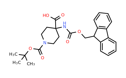 CAS 183673-66-7 | 4-(9H-Fluoren-9-ylmethoxycarbonylamino)-piperidine-1,4-dicarboxylic acid mono-tert-butyl ester