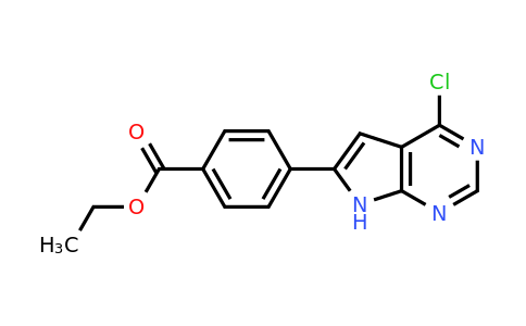 CAS 187724-93-2 | 4-(4-Chloro-7H-pyrrolo[2,3-D]pyrimidin-6-YL)benzoic acid ethyl ester