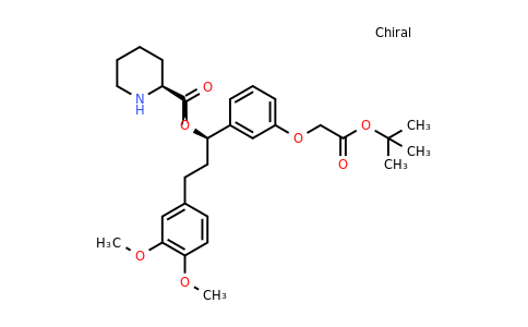 CAS 195202-03-0 | (1R)-1-{3-[2-(tert-butoxy)-2-oxoethoxy]phenyl}-3-(3,4-dimethoxyphenyl)propyl (2S)-piperidine-2-carboxylate