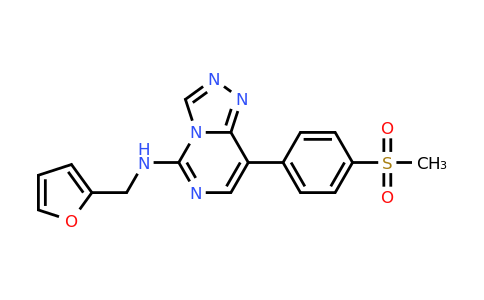 CAS 2083627-02-3 | N-(Furan-2-Ylmethyl)-8-(4-Methylsulfonylphenyl)-[1,2,4]triazolo[4,3-C]pyrimidin-5-Amine
