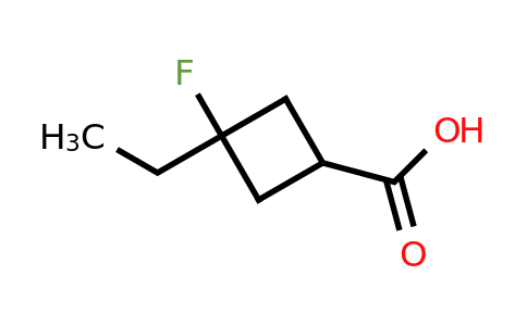 CAS 2090464-73-4 | 3-ethyl-3-fluorocyclobutane-1-carboxylic acid