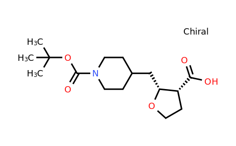 CAS 2138566-59-1 | rac-(2R,3R)-2-({1-[(tert-butoxy)carbonyl]piperidin-4-yl}methyl)oxolane-3-carboxylic acid