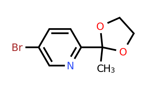 CAS 214701-33-4 | 5-Bromo-2-(2-methyl-1,3-dioxolan-2-YL)pyridine