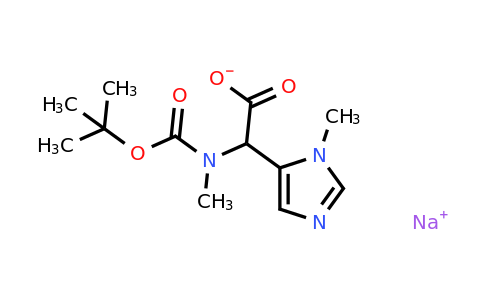 CAS 2155852-12-1 | sodium 2-{[(tert-butoxy)carbonyl](methyl)amino}-2-(1-methyl-1H-imidazol-5-yl)acetate
