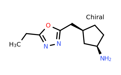 CAS 2165896-34-2 | rac-(1R,3S)-3-[(5-ethyl-1,3,4-oxadiazol-2-yl)methyl]cyclopentan-1-amine