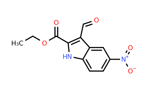 CAS 22120-89-4 | 3-Formyl-5-nitro-1H-indole-2-carboxylic acid ethyl ester