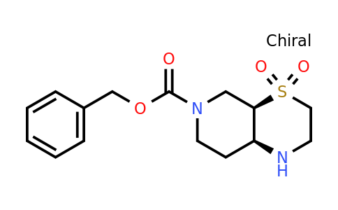 CAS 2306254-14-6 | benzyl cis-4,4-dioxo-1,2,3,4a,5,7,8,8a-octahydropyrido[3,4-b][1,4]thiazine-6-carboxylate