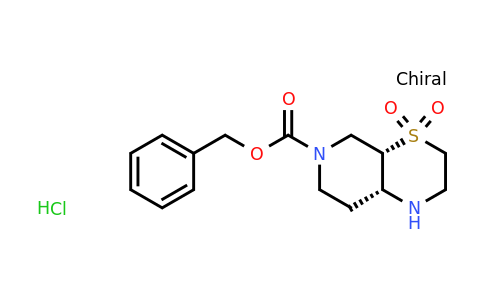 CAS 2306254-15-7 | benzyl cis-4,4-dioxo-1,2,3,4a,5,7,8,8a-octahydropyrido[3,4-b][1,4]thiazine-6-carboxylate;hydrochloride