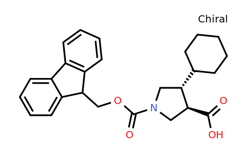 CAS 2307777-53-1 | rac-(3R,4R)-4-cyclohexyl-1-{[(9H-fluoren-9-yl)methoxy]carbonyl}pyrrolidine-3-carboxylic acid