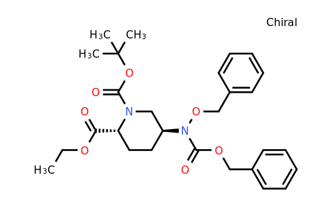 CAS 2387567-00-0 | O1-tert-butyl O2-ethyl (2R,5S)-5-[benzyloxy(benzyloxycarbonyl)amino]piperidine-1,2-dicarboxylate