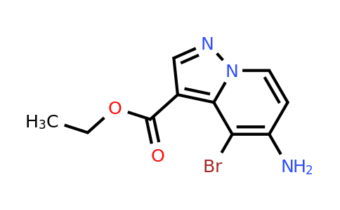 CAS 2407051-37-8 | 5-Amino-4-bromo-pyrazolo[1,5-a]pyridine-3-carboxylic acid ethyl ester