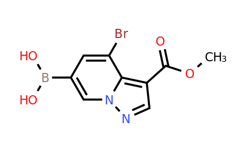 CAS 2408429-77-4 | 4-Bromo-3-methoxycarbonyl-pyrazolo[1,5-a]pyridine-6-boronic acid
