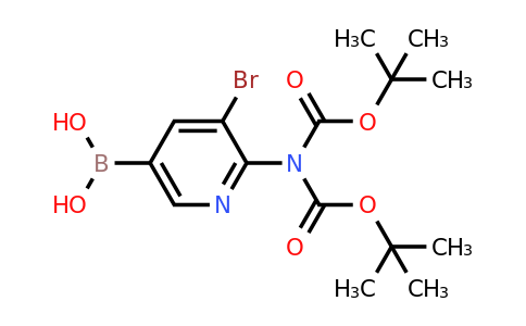 CAS 2408430-03-3 | 2-(di-Boc-amino)-3-bromo-pyridine-5-boronic acid