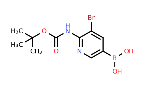 CAS 2408430-23-7 | 2-Bocamino-3-bromo-pyridine-5-boronic acid