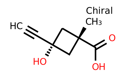 CAS 286442-92-0 | cis-3-ethynyl-3-hydroxy-1-methylcyclobutanecarboxylic acid