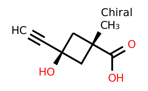 CAS 286443-22-9 | trans-3-ethynyl-3-hydroxy-1-methylcyclobutanecarboxylic acid