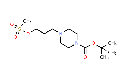 CAS 295330-86-8 | tert-butyl 4-[3-(methanesulfonyloxy)propyl]piperazine-1-carboxylate