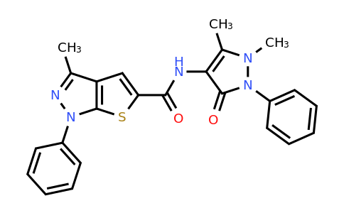 CAS 306959-01-3 | N-(1,5-Dimethyl-3-oxo-2-phenyl-2,3-dihydro-1H-pyrazol-4-yl)-3-methyl-1-phenyl-1H-thieno[2,3-c]pyrazole-5-carboxamide