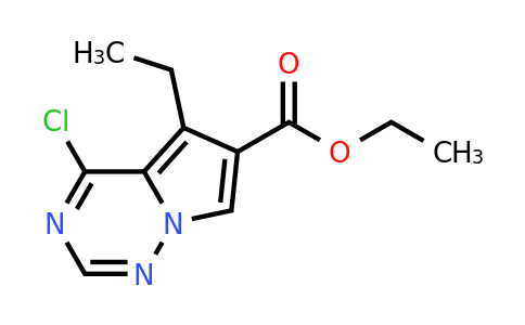CAS 310442-94-5 | ethyl 4-chloro-5-ethylpyrrolo[2,1-f][1,2,4]triazine-6-carboxylate