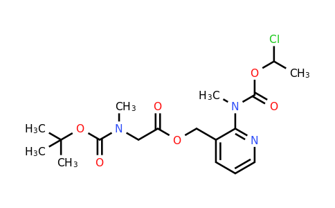 CAS 338990-31-1 | (2-{[(1-chloroethoxy)carbonyl](methyl)amino}pyridin-3-yl)methyl 2-{[(tert-butoxy)carbonyl](methyl)amino}acetate