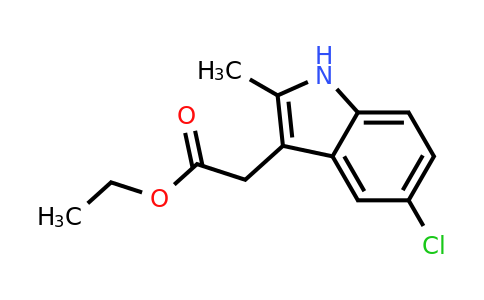 CAS 3446-72-8 | (5-Chloro-2-methyl-1H-indol-3-yl)-acetic acid ethyl ester