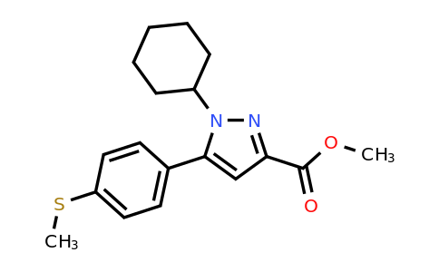 CAS 346684-16-0 | Methyl 1-cyclohexyl-5-(4-methylsulfanyl-phenyl)-1H-pyrazole-3-carboxylate