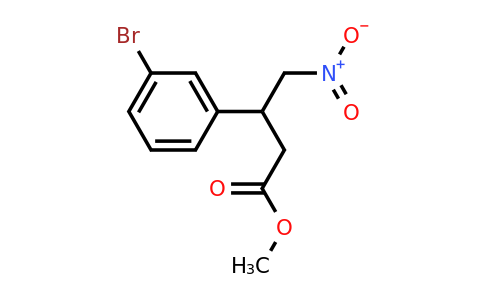 CAS 372944-86-0 | Methyl 3-(3-bromophenyl)-4-nitrobutanoate