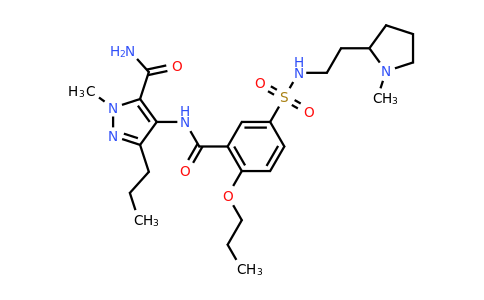 CAS 382592-28-1 | 1-methyl-4-(5-{[2-(1-methylpyrrolidin-2-yl)ethyl]sulfamoyl}-2-propoxybenzamido)-3-propyl-1H-pyrazole-5-carboxamide