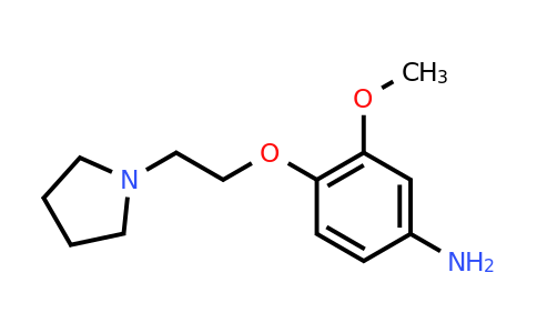 CAS 394248-90-9 | 3-Methoxy-4-(2-pyrrolidin-1-yl-ethoxy)-phenylamine