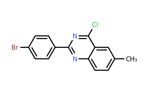 CAS 405933-97-3 | 2-(4-Bromo-phenyl)-4-chloro-6-methyl-quinazoline