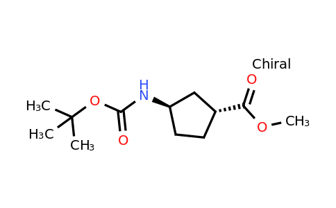 CAS 489446-72-2 | methyl (1R,3R)-3-{[(tert-butoxy)carbonyl]amino}cyclopentane-1-carboxylate