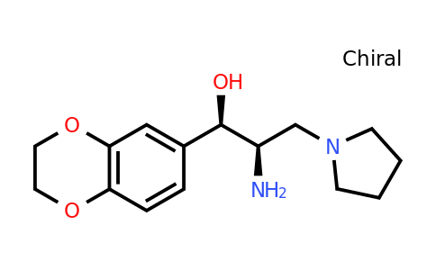 CAS 491833-28-4 | (1R,2R)-2-amino-1-(2,3-dihydro-1,4-benzodioxin-6-yl)-3-(pyrrolidin-1-yl)propan-1-ol