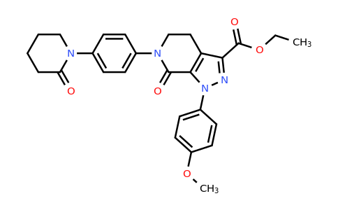 CAS 503614-91-3 | Ethyl 1-(4-methoxyphenyl)-7-oxo-6-(4-(2-oxopiperidin-1-YL)phenyl)-4,5,6,7-tetrahydro-1H-pyrazolo[3,4-C]pyridine-3-carboxylate